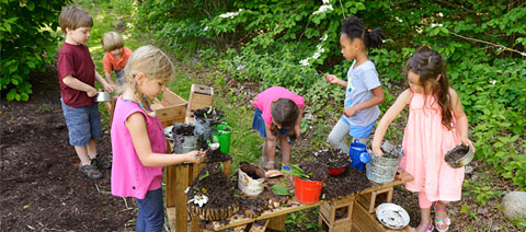 mud kitchen for preschool