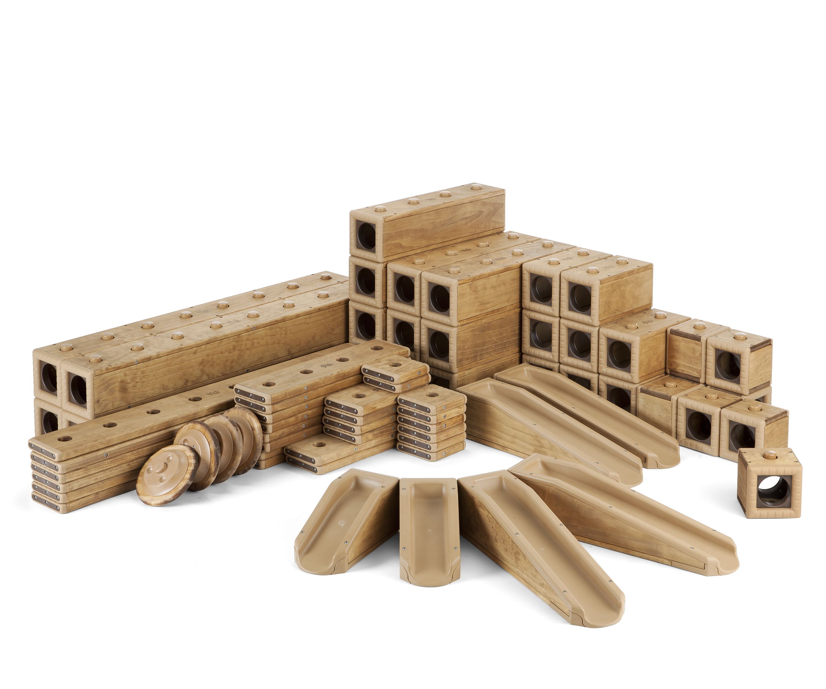 outdoor wooden blocks