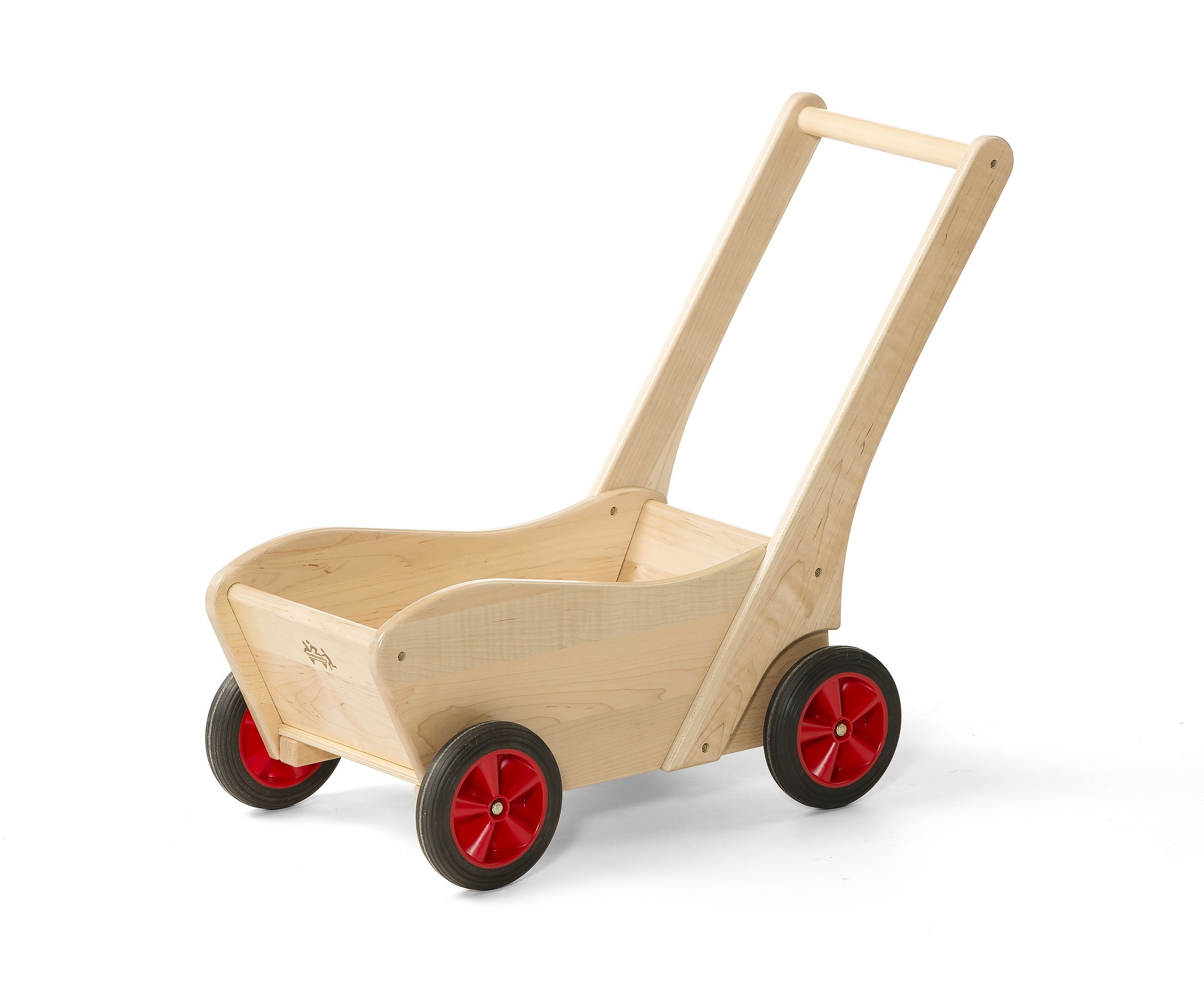 childs wooden push cart