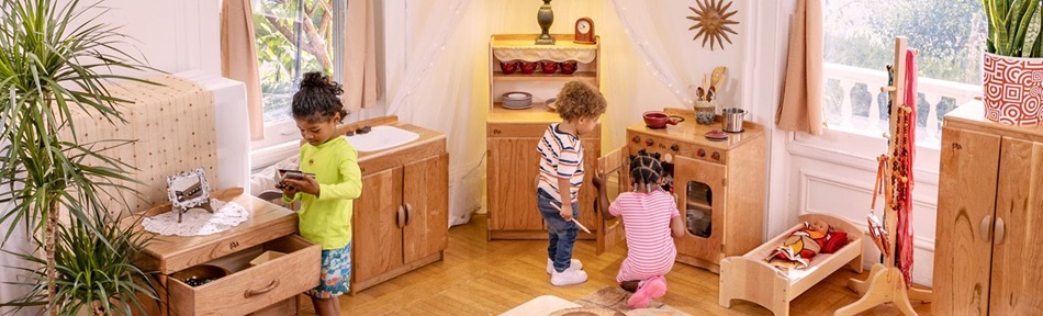 mDesign Kids/Baby Toy Storage Box for Blocks Play Kitchen Pieces